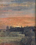 John Constable View towards the rectory oil on canvas